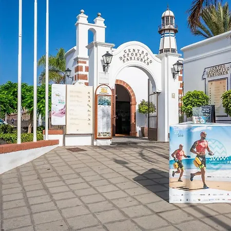 Blue Volcano-pool, Gym And Activities In Sport Center Fariones Included Puerto del Carmen (Lanzarote)